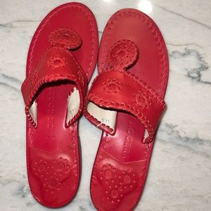 Women's RED Jack Rogers Sandals sz 8